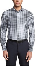 Tommy Hilfiger Men's Dress Shirt Regular Fit,16 in, Peacoat , 34-35