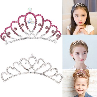 Rhinestone Crystal Tiara Hair Band Kid Girl Bridal Princess Prom Crown Headband Rhinestone Crystal Tiara Hair Band Kid Girl Bridal Princess Prom Crown Headband