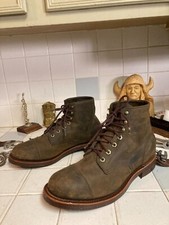 Vintage LL Bean X CHIPPEWA MADE IN USA LACE UP BROWN Boots Men Size 10.5 EE !!!