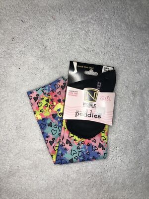 Neuf - Noble Outfitters Chaussettes Basses Over The Calf Peddies, Taille 3/5, Motif Graffiti Hearts