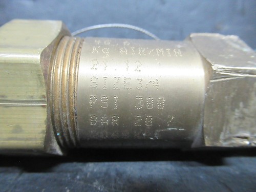 Válvula de alivio EB51FZ-242 / 3045X1-300 3/4" 300 PSI 20.7 BAR 21.12 kg AIRE/SEC - Imagen 5 de 13