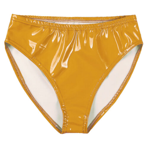 Perizoma lingerie donna pelle PU lucido metallizzato sexy slip danza night club - Foto 11 di 59