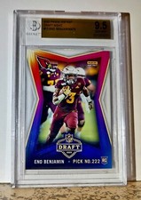 Eno Benjamin 2020 Panini NFL #13 Draft Rookie 1 of 476 BGS 9.5 Gem Cardinals