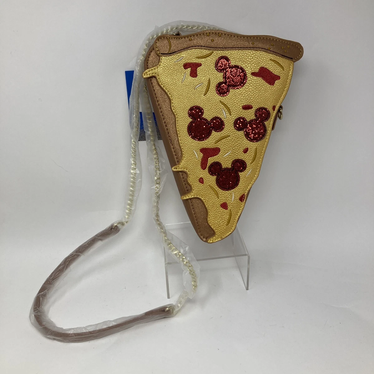 NEW Rare Loungefly x Disney Danielle Nicole Mickey Mouse Pizza Crossbody Bag