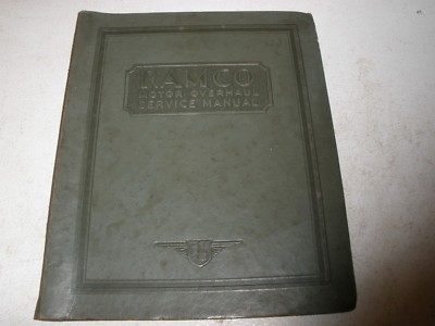 1936 Ramco Motor Overhaul Service Manual