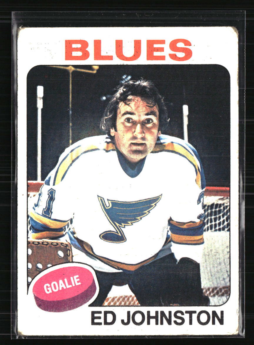 Ed Johnston 1975 Topps #185 Hockey Card