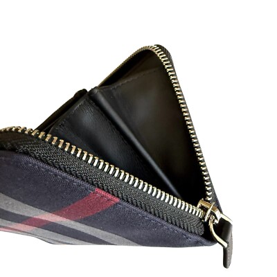 Burberry Super Exploded Check Large Zip Around Wallet, two