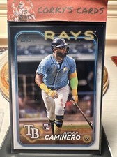 JUNIOR CAMINERO 2024 Topps Flagship Collection RC Companion CTC-6 Tampa Bay Rays