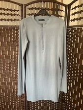 Shein Bodycon Ribbed Off Green Dress Size L