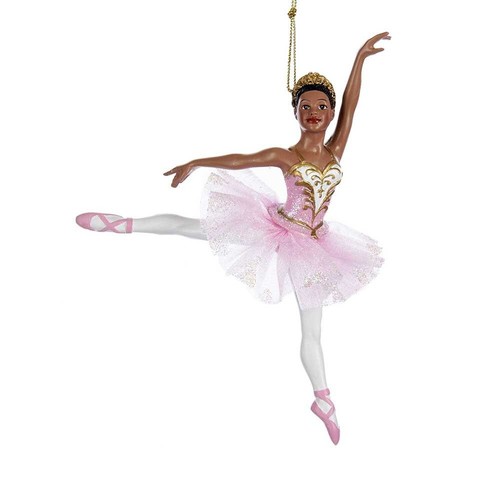 Kurt Adler 6.25-Inch Resin Black Ballerina Ornament Christmas - 第 1/7 張圖片