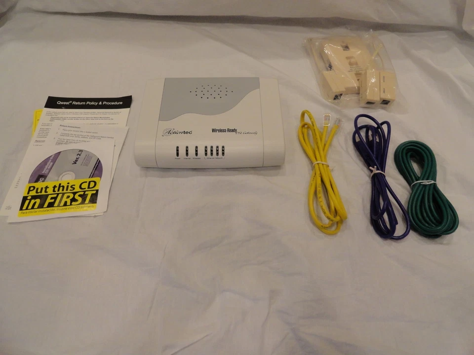 NOS / Qwest / Actiontec R1524SU DSL Internet Modem / Wireless Router - Image 2 of 4