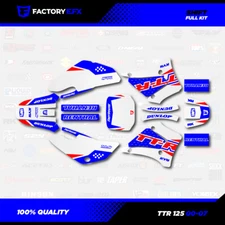 Red White Blue Shift Racing Graphics Kit fits 00-07 YAMAHA TTR125 TTR 125 decal