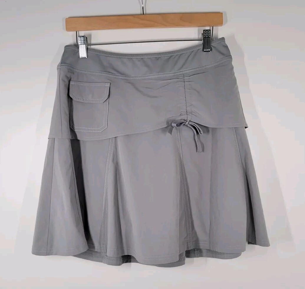 ★2025SS新作★REMAGIE★Stone washed pocket skirt Athleta Wherever Gray Ruched Layered Style 219056 W/ Pocket