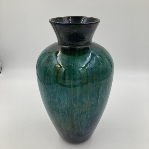 Blue Mountain Pottery große grüne Tropfglasur Vase - 33 cm hoch - Bild 3 von 15
