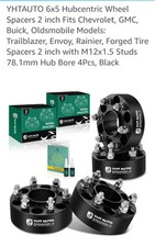 YHt Auto 2" 6"x5" Wheel Spacers Wheel Adapters 6 Lug Free ship. wsp65002B1-4