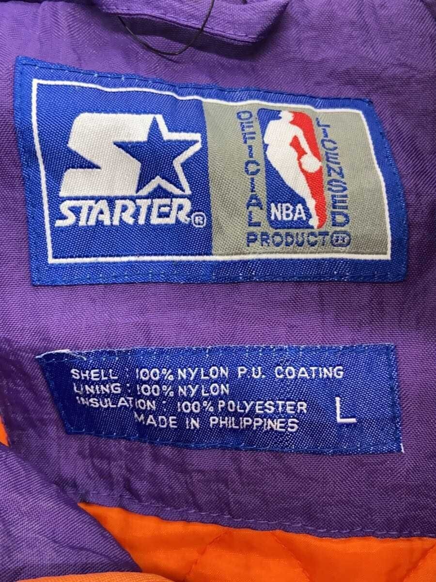 STARTER Nylon Jacket L Polyester Plain Purple - image 3