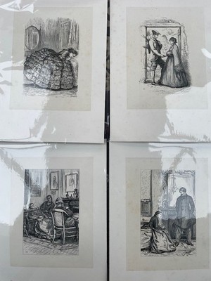 Wählen Sie aus antiken Originalstichen von 1865 von JE Millais House in Allington