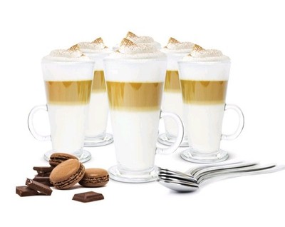 6 Latte Macchiato Gläser Kaffeegläser Teeglas Cappuccino Glas 