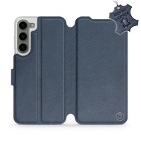 HandyhüLle FüR Galaxy S23 Plus Mobiwear Case Cover SchutzhüLle Etui Dunkelblau