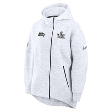 Seattle Seahawks Nike Women's Super Bowl MEDIUM Opening Night Fleece Hoodie