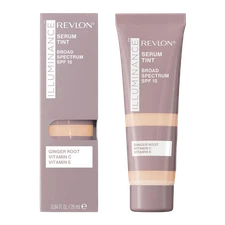 Revlon Illuminance Tinted Serum, Triple Hyaluronic Acid, SPF 15, 117 Light Beige
