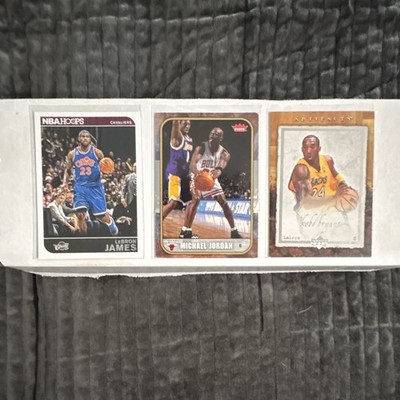 Panini NBA Hoops 2014-15 Basketball Cards Lot (3) LeBron Jordan Kobe