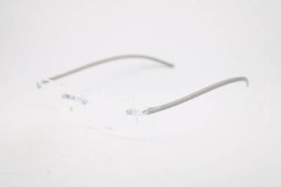 NEW SWISSFLEX SF 75P/75P/90P C012/52 CLEAR GREY AUTHENTIC EYEGLASSES 52-18