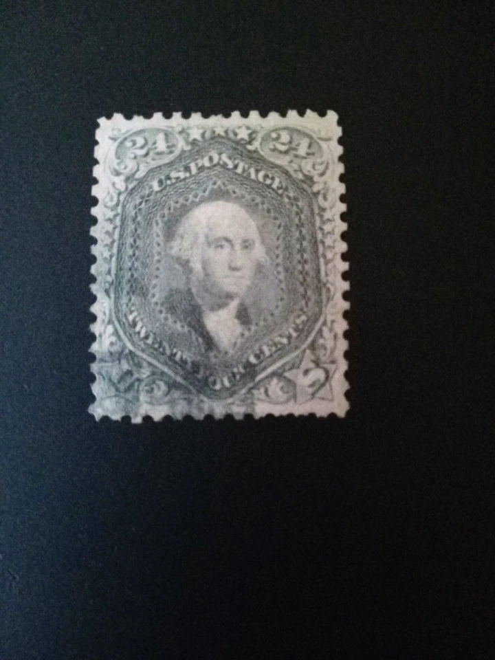 U.S. Stamp Of 1862, 24¢ Washington with PSE Certificate. - Image 2 of 2