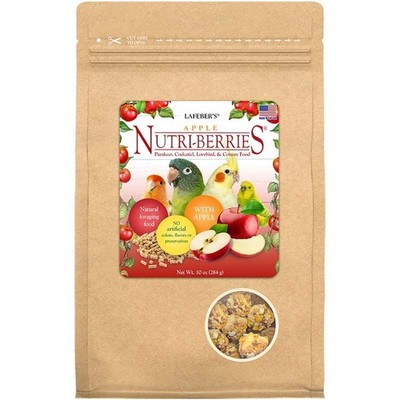 (4 pack) Lafeber Apple Nutri-Berries fr Small Parrots 4 x 10oz bags (40oz total)