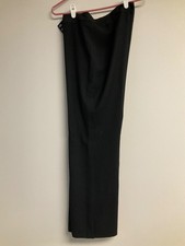 Nine West Pants Womens Black  Size 8 Wide Leg High-Rise Stretch Dress Comfort