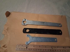 Lot of 3 Spanner Angle Grinder / Other Tool Use Wrenches