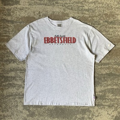 Ebbets Field Flannels T-Shirt XL Grau Seattle Made In USA Baseball Kurzarm