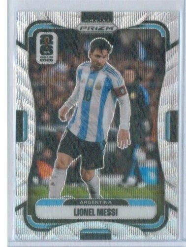 2026 Panini Prizm FIFA World Cup - Lionel Messi - #10 - Silver Wave PRIZM