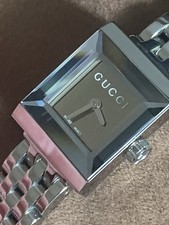 Ladies Gucci G-Frame Stainless Steel Quartz Watch 128 Series