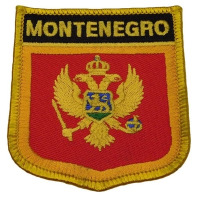 Pack of 3 Montenegro Country Embroidered Iron On Patch FPS-159