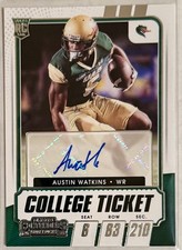 Austin Watkins 2021 Contenders Draft Picks College Game Ticket Auto UAB Blazers
