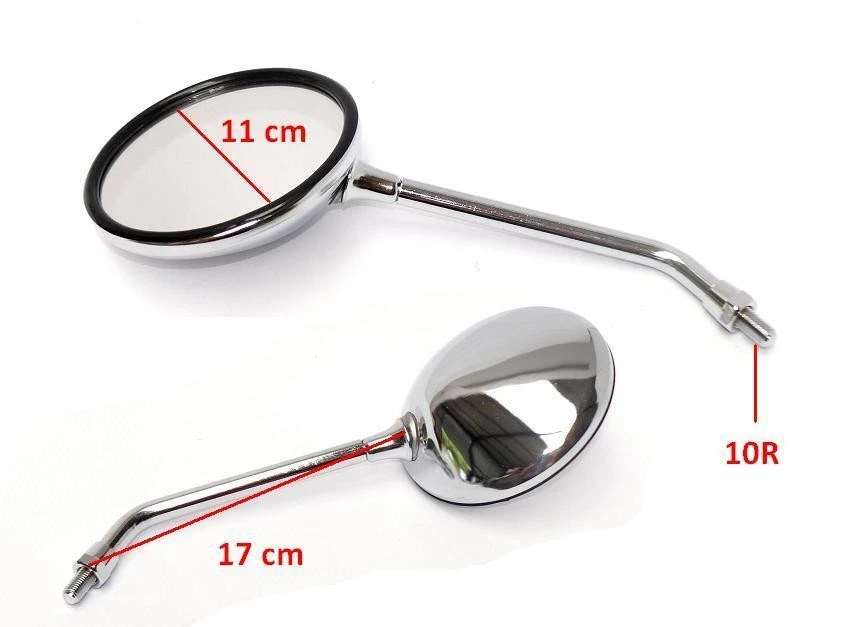 Mirroirs rétroviseur Paire pour HONDA CB 500 650 750 900, 88110-438-870 - Photo 3/4