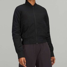  226 NWT Lululemon Non-Stop Bomber Jacket Black Sz 8  Has logo 
