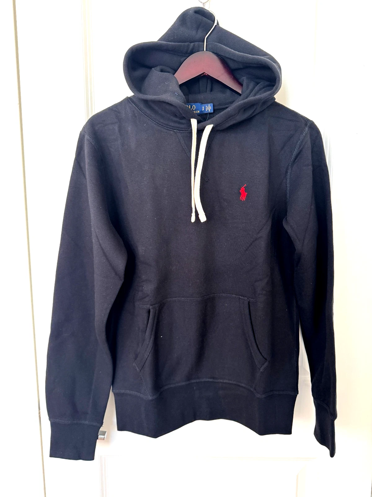 Share Polo Ralph Lauren Men’s S Black Classic Fleece Hoodie Pullover NWT