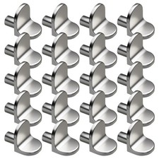 20Pieces Sturdy L Shape Alloy Shelf Brackets for Kitchen and Closet Shelves