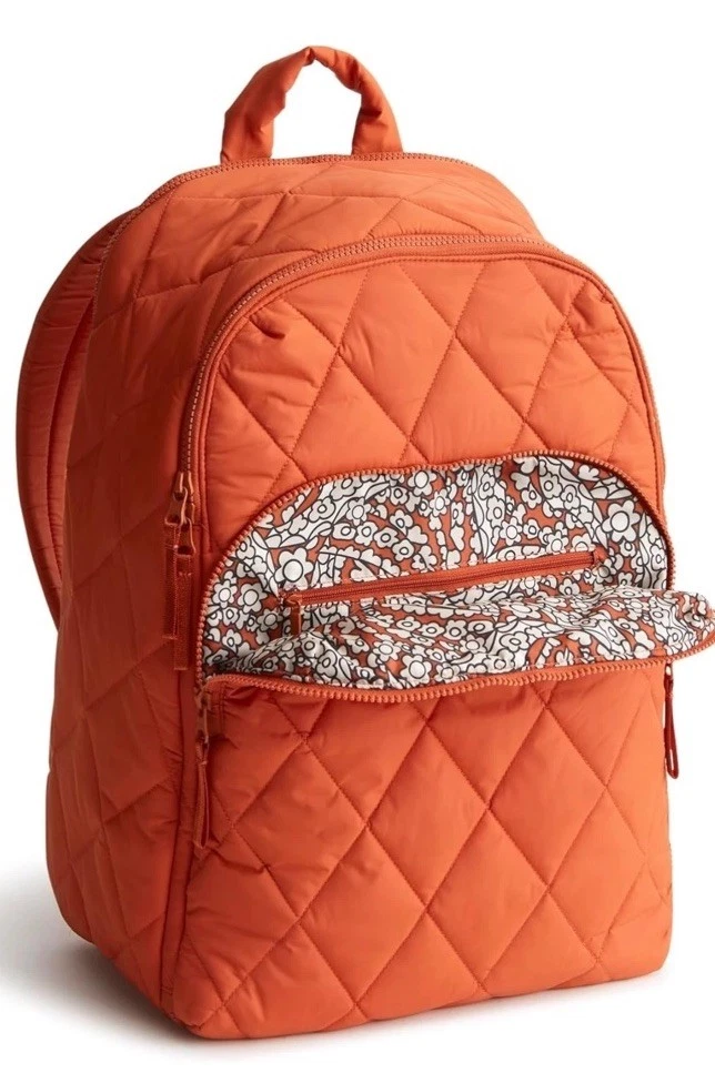 Vera Bradley ReActive Journey Backpack Orange Ripstop Recycled Travel Bag VBL23 Vera Bradley Backpack Orange Bags & Handbags for Women | eBay main image 3