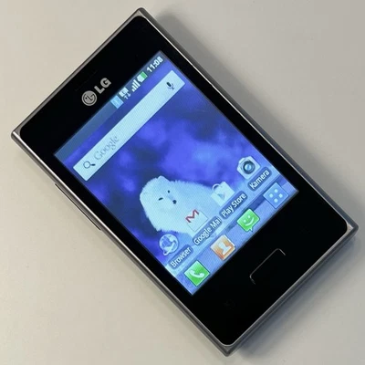 LG Optimus (E400) Touchhandy in Schwarz (Hervorragender Zustand & ohne Simlock) - Bild 1 von 4