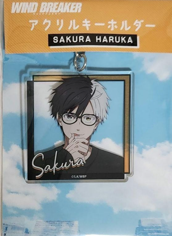 Japanese anime Wind Breaker Acrylic Keychain Haruka Sakura Glasses