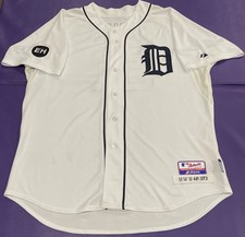 Game Used 2010 Jeff Jones #51 Detroit Tigers Majestic Jersey 50 “EH” Patch