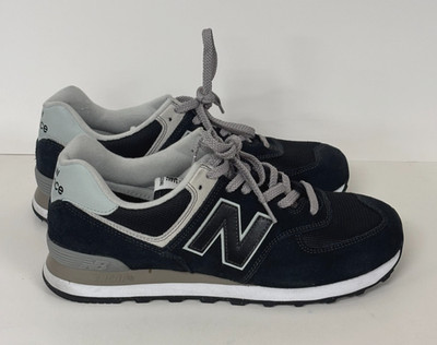 New Balance 574 Core Black-White size 10 USM Style ML574EVB Vintage