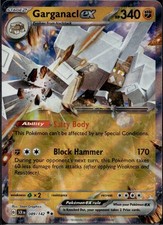 Garganacl ex 89/142 Stellar Crown Double Rare NM 5ban Graphics Pokemon
