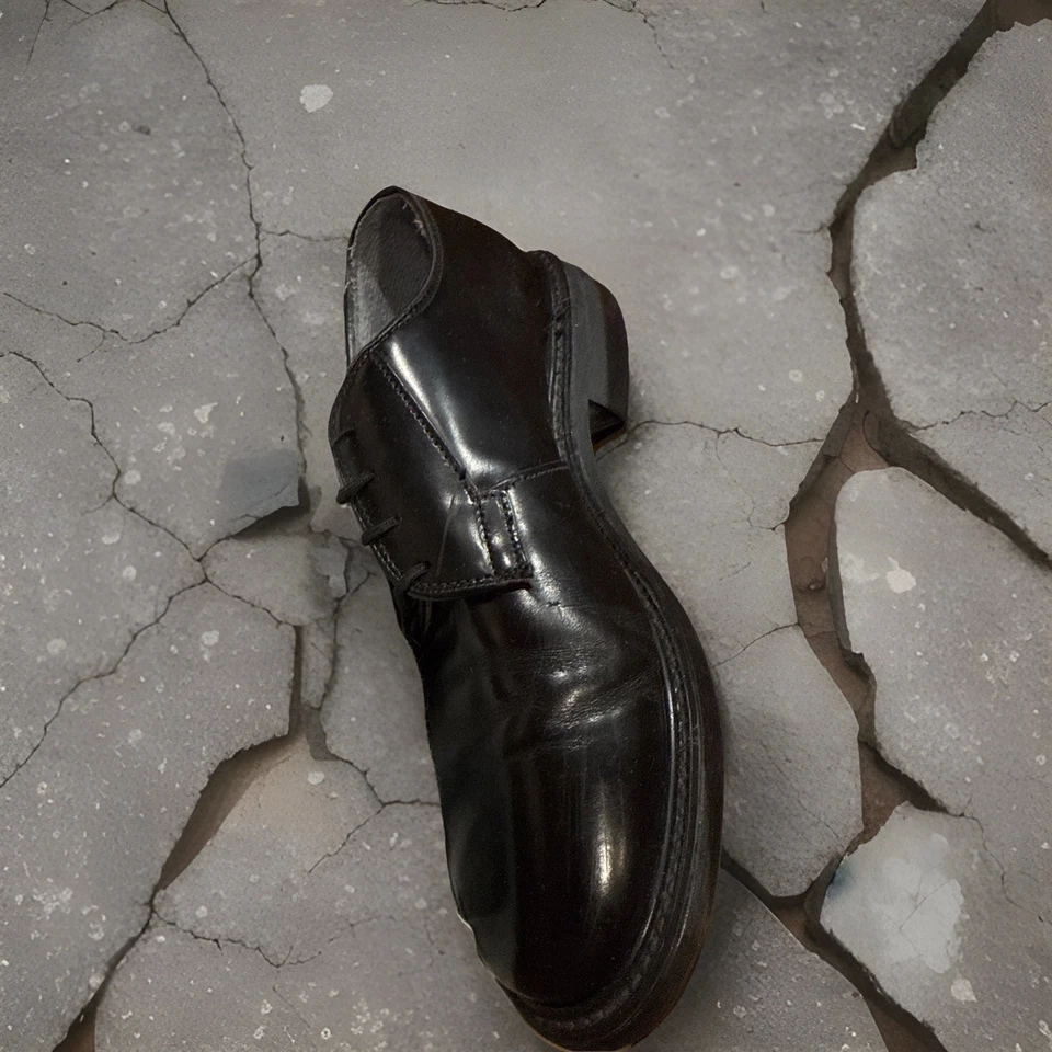 Bates D1029 女式牛津制服鞋 8M 码-黑色皮革 — 第 3/4 张图片