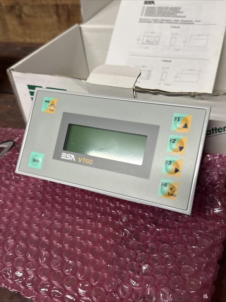 ESA VT60 VT060000CN Hmi New Old Stock In Original Box - Image 3 of 4