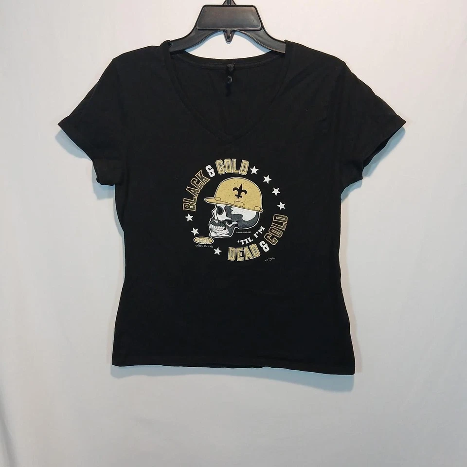 Hanes Nano saints baby tee 100% cotton football new orleans louisiana superdome - Image 1 of 4
