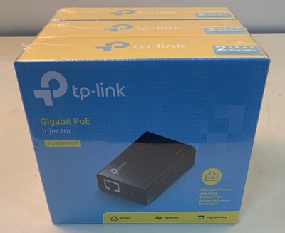 Lot of 3) TP-Link Gigabit Power Over Ethernet Injector Adapter TL-P0E150S